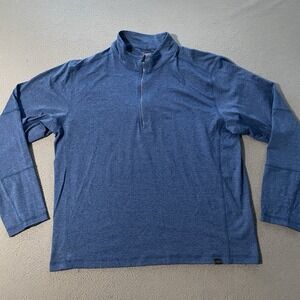 Hawke And Co Blue Performance Pullover Long Sleeve 1/4 Zip Men's Size XL